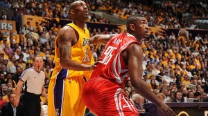 kobe_artest Kobe Bryant and Ron Artest got real physical with each other in Game 2. (NBAE/GETTY IMAGES)