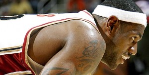 lebron_james2009playoffs LeBron James' game-winning shot in Game 2 tied the Eastern Conference finals at 1. (GETTY IMAGES)