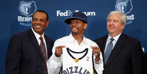 AllenIversonGriz Allen Iverson's stay in Memphis was short and bittersweet.
