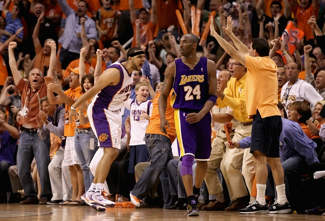 forward Jared Dudley gets the Phoenix fans excited after knocking down ...